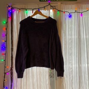 aerie flurry crew sweater blue